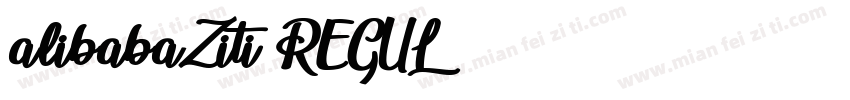 alibabaZiti REGUL字体转换